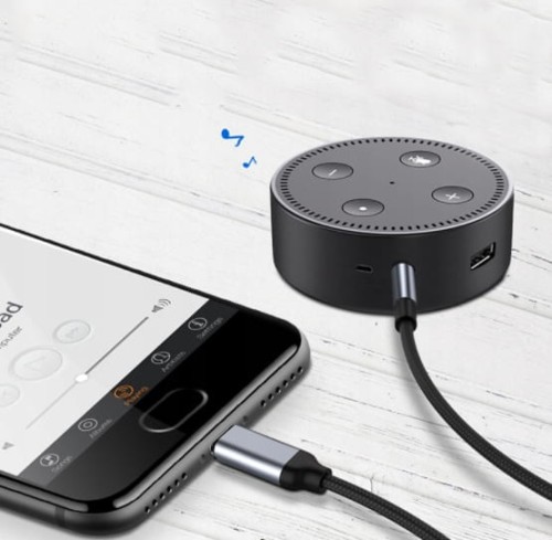 KABEL Przejściówka ADAPTER USB-C mini Jack 3,5mm AUX DAC 1,5m - zdjęcie 2