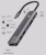 HUB ADAPTER USB-C 7w1 HDMI 4K USB 3.0 SD PD kompatybilny z Macbook M1 M2 M3 LED Zenwire BS-HC703 - zdjęcie 4
