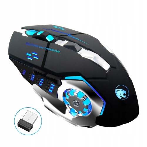 Myszka BEZPRZEWODOWA Mysz GAMINGOWA dla GRACZY Akumulatorowa podświetlana RGB LED Zenwire G8 - zdjęcie 1