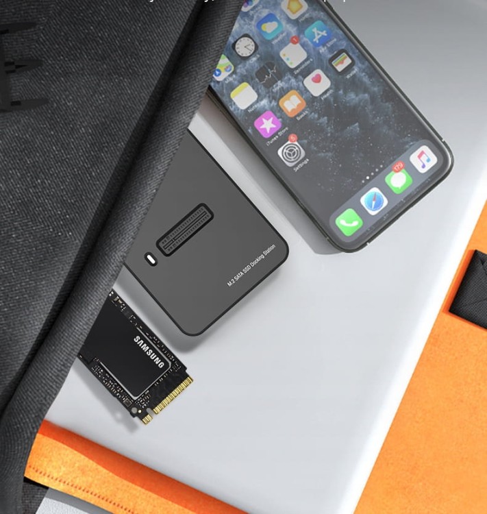 Adapter SSD M2 NVME PCie/SATA NGFF kieszeń na dysk obudowa M.2 USB-C 10 GB/s Zenwire SD-03 - zdjęcie 5