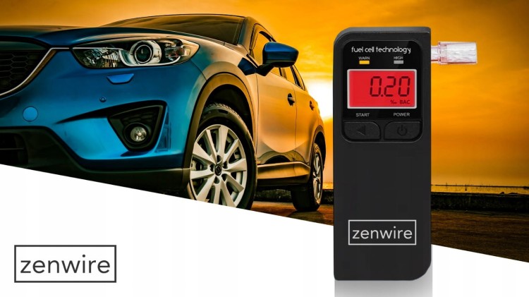ALKOMAT Profesjonalny Elektrochemiczny z Wyświetlaczem elektronicznym LCD cyfrowym Zenwire F4 - zdjęcie 2