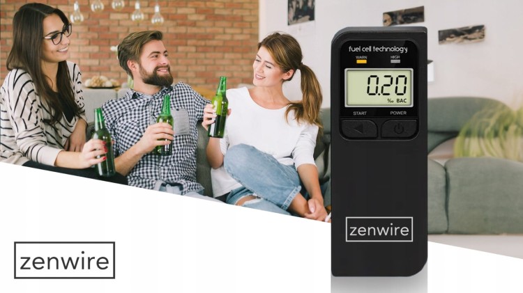 ALKOMAT Profesjonalny Elektrochemiczny z Wyświetlaczem elektronicznym LCD cyfrowym Zenwire F4 - zdjęcie 3