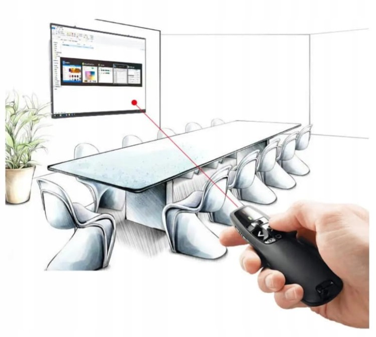 Wskaźniki i prezentery laserowe bezprzewodowe piloty do prezentacji - Zenwire - Obejrzyj