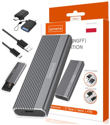 Obudowy, adaptery i kieszenie na dyski SSD i HDD - Zenwire - Szybka dostawa