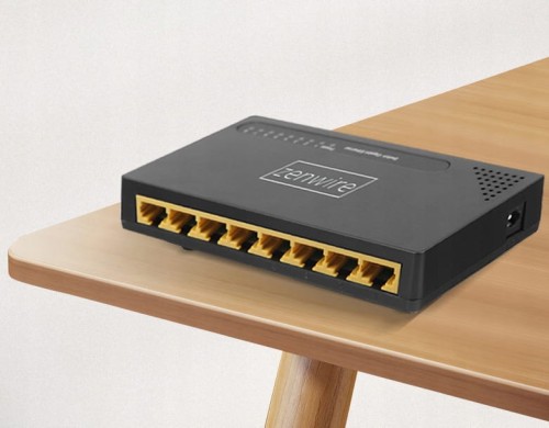 Switch 8 Portów Gigabit Ethernet 1000 MBps Rozdzielacz Przełącznik LAN Zenwire SG1008 - zdjęcie 2
