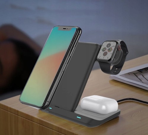 ładowarka bezprzewodowa 3w1 usb-c zenwire x12 - zdjęcie 1
