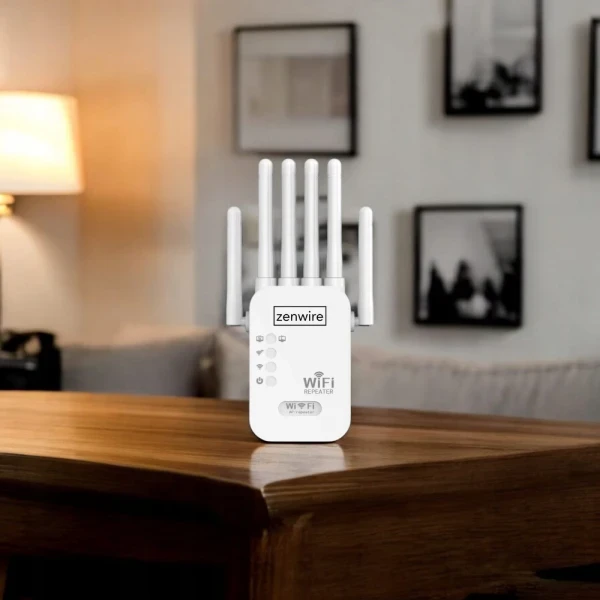 Mocny Wzmacniacz Sygnału Zasięgu Sieci Wifi 5G Repeater Zewnętrzny Extender Zenwire WD-R611U - zdjęcie 3