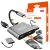 ADAPTER HUB Przejściówka USB-C 4W1 2x HDMI 4K USB 3.0 Zenwire BYL-2309 - zdjęcie 1