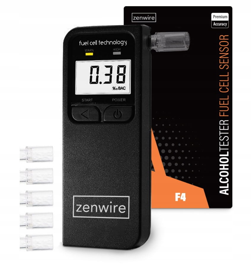 ALKOMAT Profesjonalny Elektrochemiczny z Wyświetlaczem elektronicznym LCD cyfrowym Zenwire F4 - zdjęcie 1
